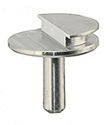 Low profile SEM pin stub Ø12.7 diameter with 90°, aluminium